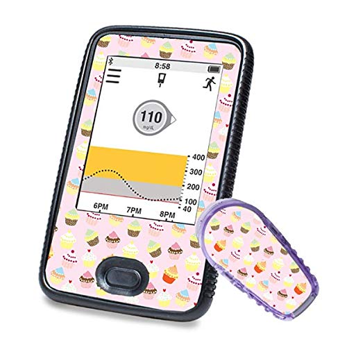 Dexcom G6 Sticker (Receiver + Transmitter) - Cupcakes | Diasticker®