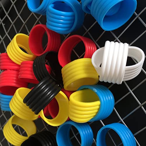 SunaOmni Tennisschläger-fixringe Gummi-griffbänder Tennisschlägerband Tennisschläger-fixringe Overgrips-Schutz Für Squashschläger Schwarz 2st - Image 4