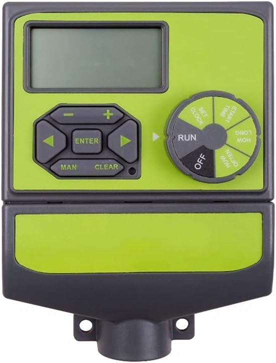 8 Stations Garden Automatic Irrigation Dc 3v Input Controller Water Timer Watering System Used with 9-12 V Dc Valve (Color : Green)