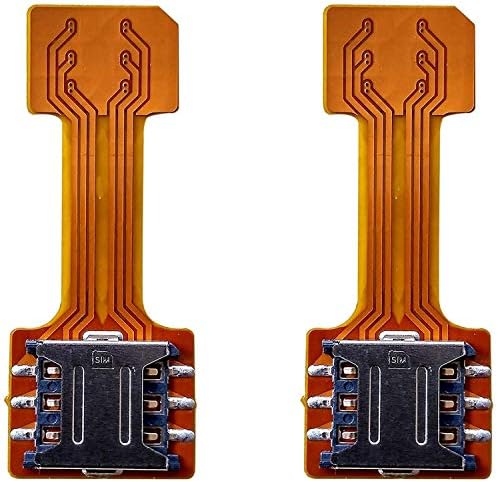 anonymous Hybrid Sim Slot Adapter to Run 2 Sim and Micro SD Card Compatible for Oneplus 3 - Pack of 2