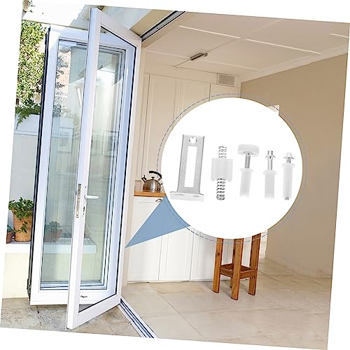 Homoyoyo 1set Bifold Door Hardware Kit Assortment para repuesto de rodillos de puertas de clóset robusto y para instalación miniatura 7