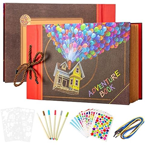 AIOR Fotoalbum zum Selbstgestalten, Adventure Book Fotoalben DIY Scrapbook Album Cover
