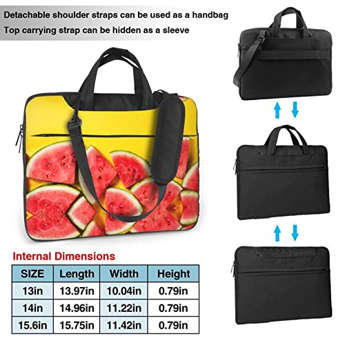 Maletín para portátil con diseño estampado sandía miniatura 3