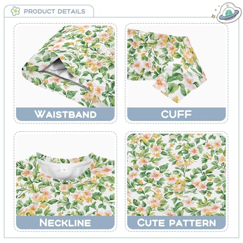 JUNZAN Spring Yellow Flowers Little Boys Sweatshirt Hoodie Long Sleeve Fall Tops Shirts Party 4T3