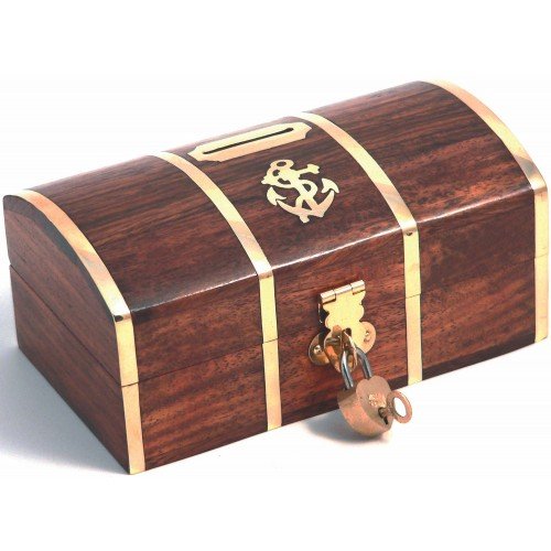 Naval Chest Moneybox with Lock, Item: Money Box, N Applicable