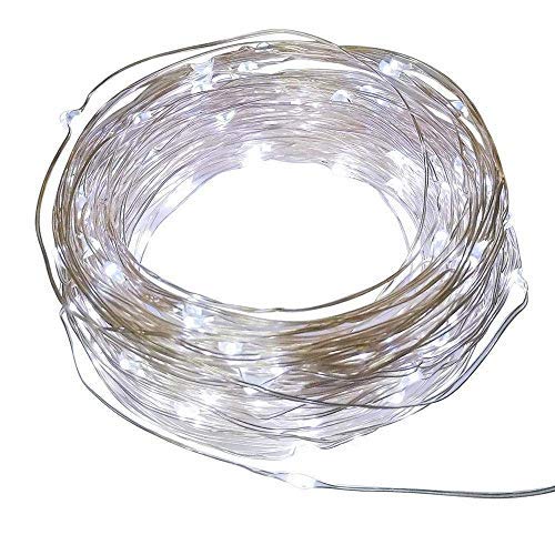 Copper Starry Solar String Lights Solar String Light 200 Leds Party Garden Outdoor Wedding Waterproof (White)