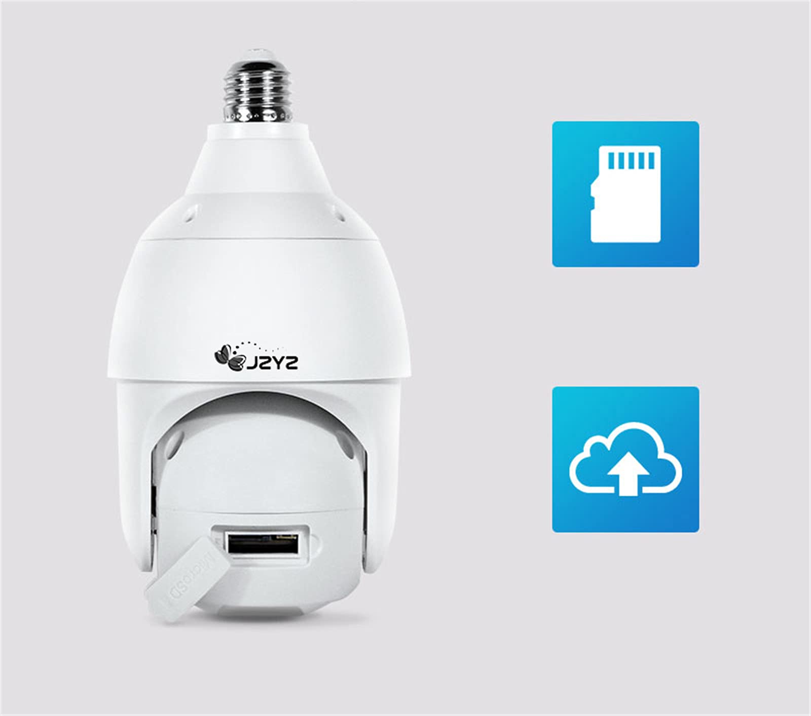 3MP Tuya Smart Life Lampadina Per Esterni Lampadina Camera Wifi IP PTZ IR Night Vision Security Home Security Auto Tracking Video Surveillance