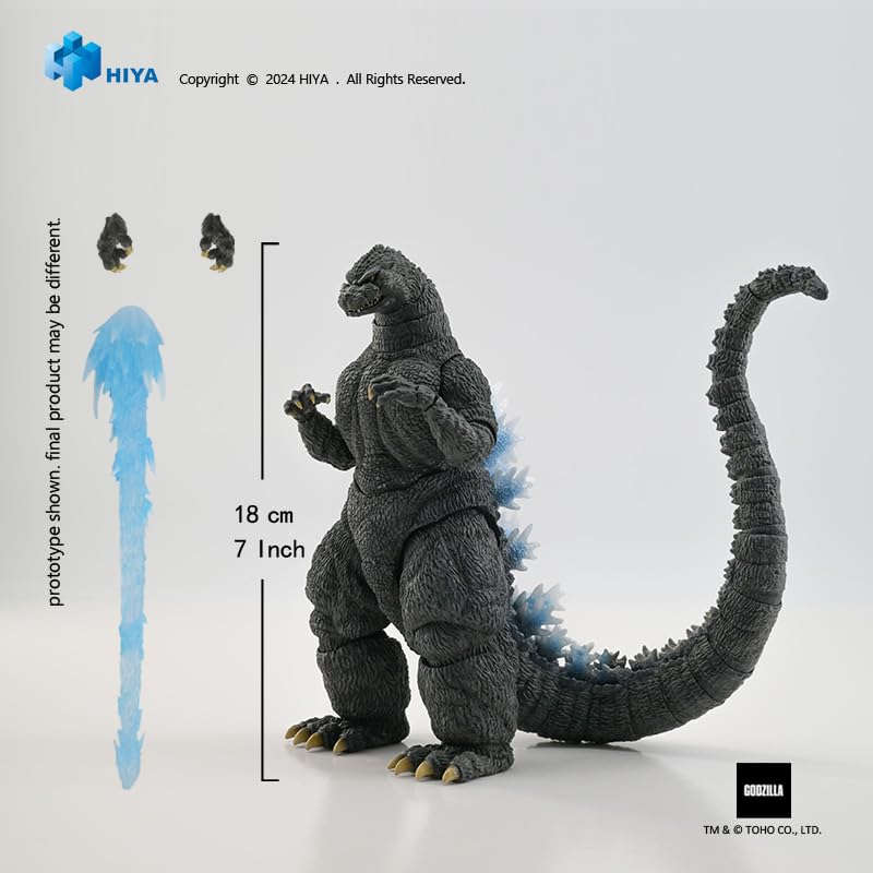 Hiyatoys HIYA Exquisite Basic Series None Scale 7 Inch Godzilla vs. King Ghidorah Heat Ray Godzilla Hokkaido Ver. Action Figure - Image 3