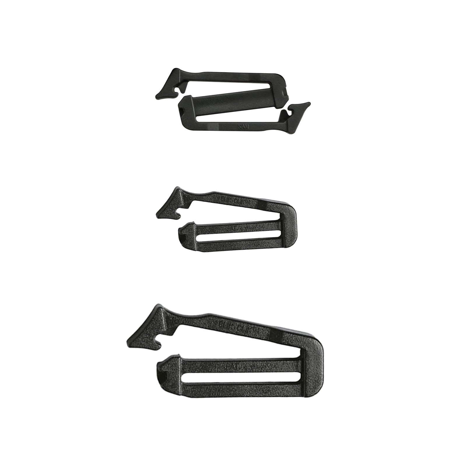 10 hebillas de clip de cincha de 1 pulgada Molle clips de conexión de correa hebilla de gatillo deslizante clip de mochila, 38 mm unilateral, 38mm Unilateral
