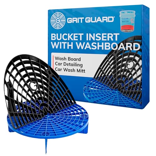 The Original Grit Guard Bucket Insert with Washboard Combo | Removes Dirt from Wash Mitt for...