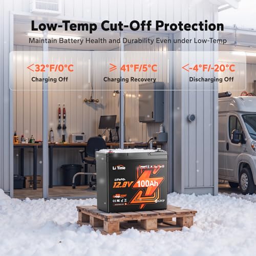Image of Litime 3 Packs 12V 100Ah Xtra Mini LiFePO4 Battery for RV, Camper, Boat