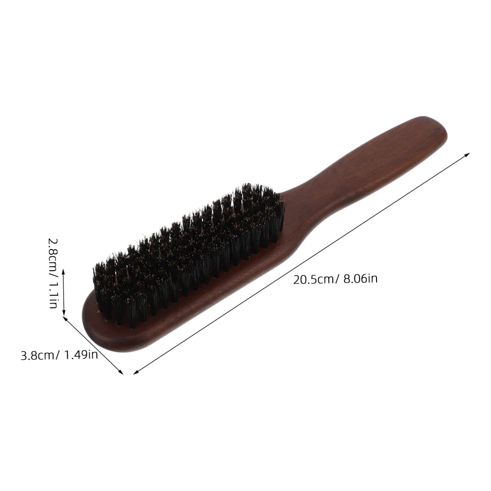 Healeved Beard Brush for Men Wooden Hair Comb Fine Tooth Styling Oil Brush Essential Tool for Men's Grooming