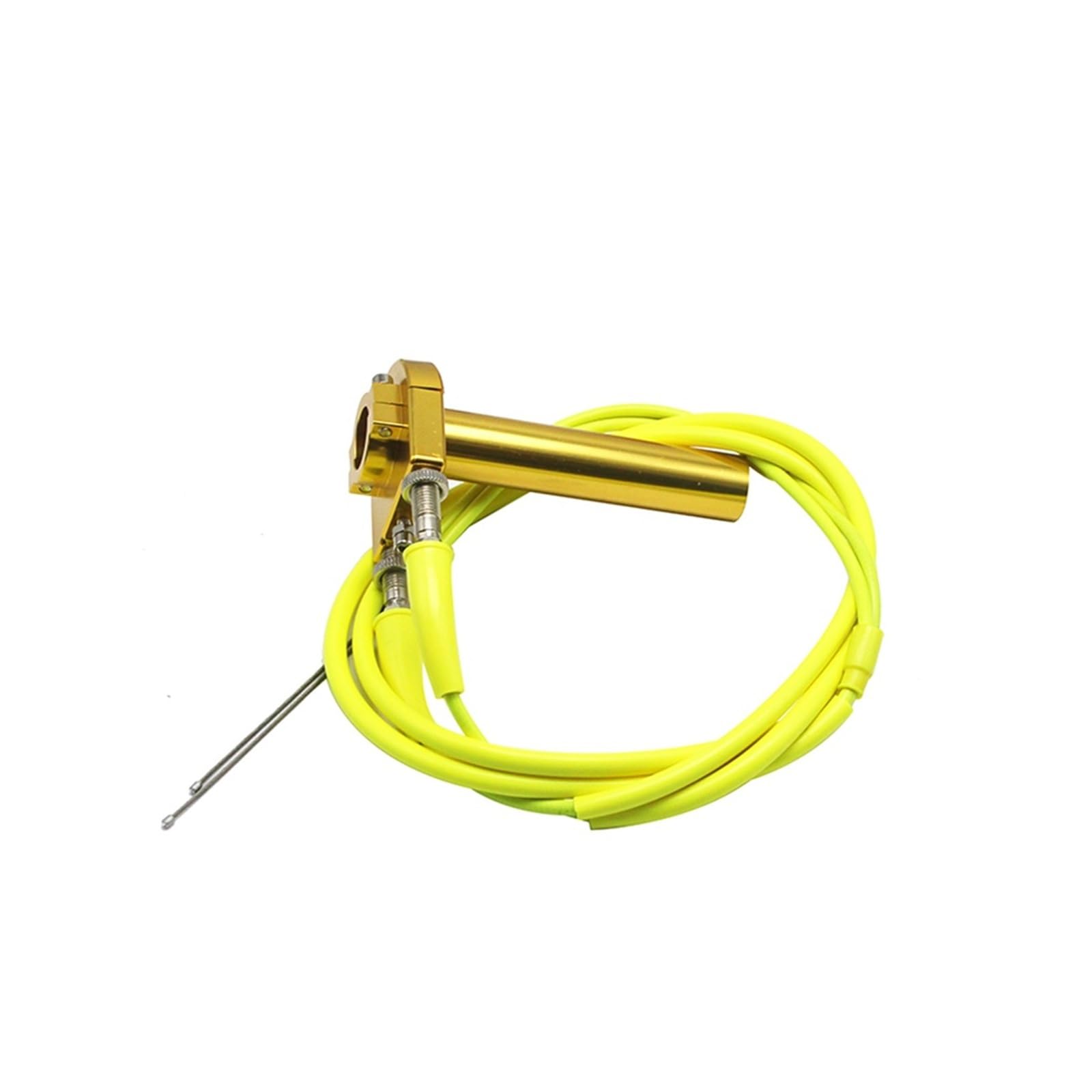 Troioium D-02 22Mm Cnc Aluminum Motorcycle Throttle Quick Twister Grips +2 Pcs Throttle Cable Accelerator Moped Scooter Racing(D-02)