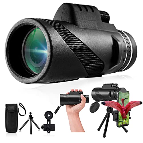 80x100 Monocular-Telescope High Powered for Smartphone Low Night Vision Monoculars for Adults High Definition Monocular Telescope for Stargazing Hunting Wildlife Bird Watching Travel Camping Hiking 80x100 Monocular-Telescope High Powered for Smartphone Low Night Vision Monoculars for Adults High Definition Monocular Telescope for Stargazing Hunting Wildlife Bird Watching Travel Camping Hiking