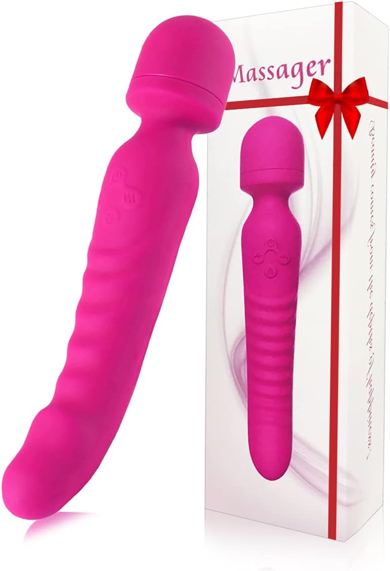 Mini Hand-held Wand Massager, 7 Silent Modes, USB Rechargeable, Relieve Muscle Soreness