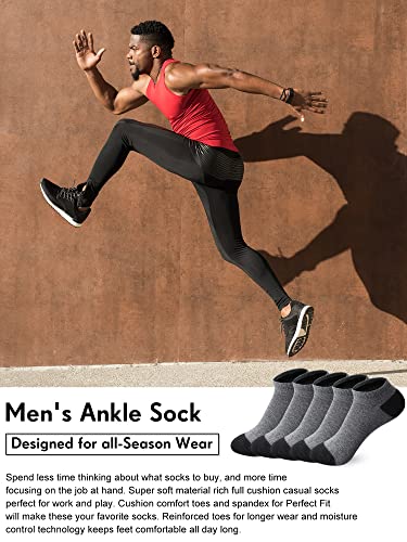 Image of Foaincore 60 Pairs Ankle Socks Bulk for Men Women, Low Cut Breathable Cushioned Athletic Running No Show Socks Multipack