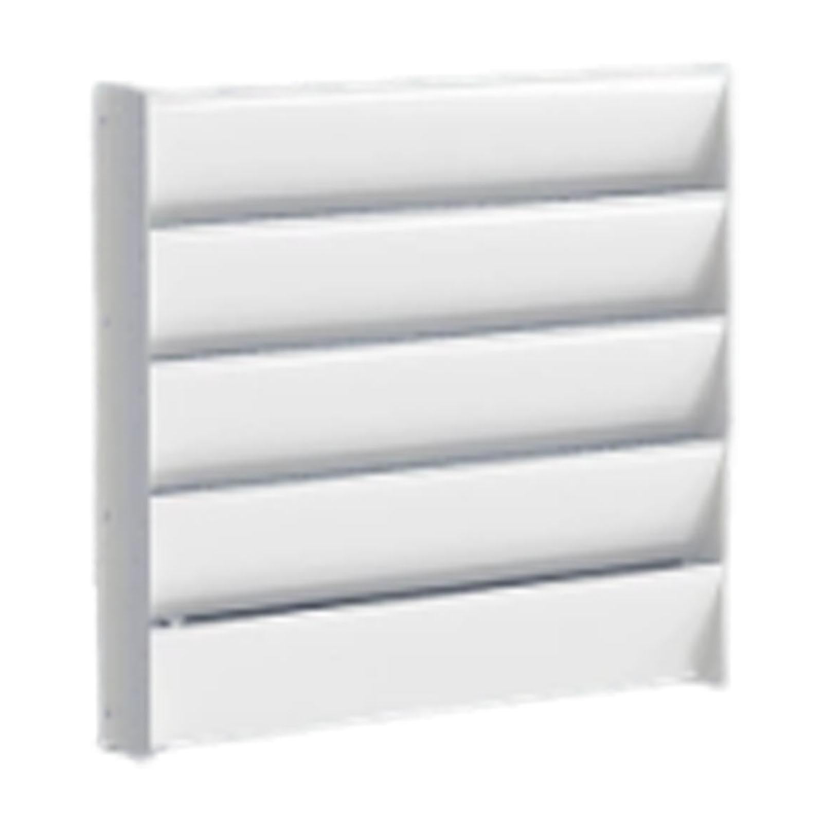 Deflector de Aire Acondicionado Exterior Universal con Cubierta de Bafle Metálica Galvanizada Louver Estanqueidad Y Compresor Protector para Instalaci, 50cmx50cm