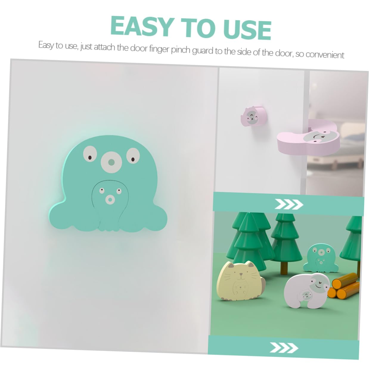 Totority 18pc Door Pinch Guards - Finger Protection Stoppers For Kids & Pets Safety