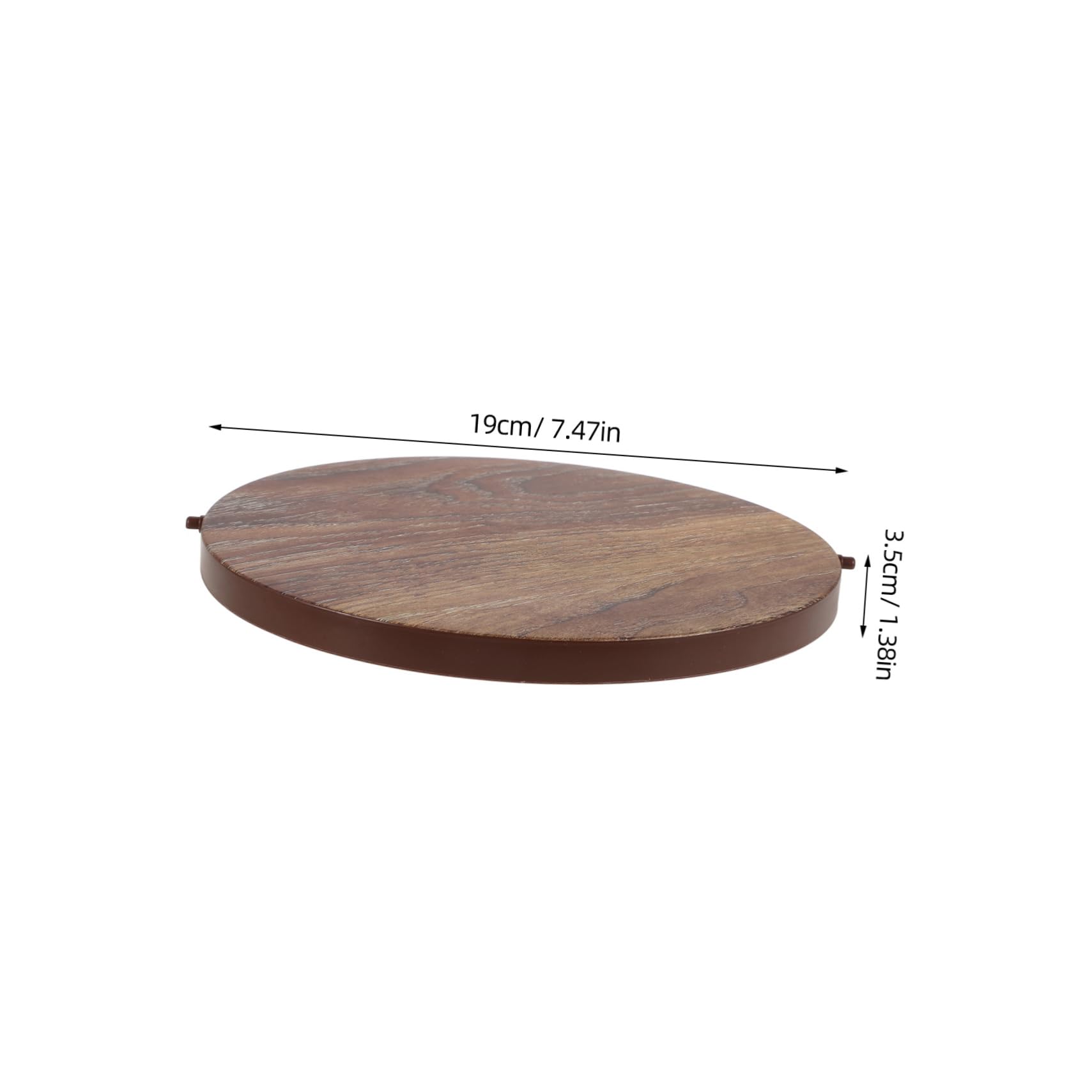 2 Piezas De Tapas De Repuesto Para Botes De Basura De Cocina Con Efecto Veta De Madera Para Controlar Los Olores