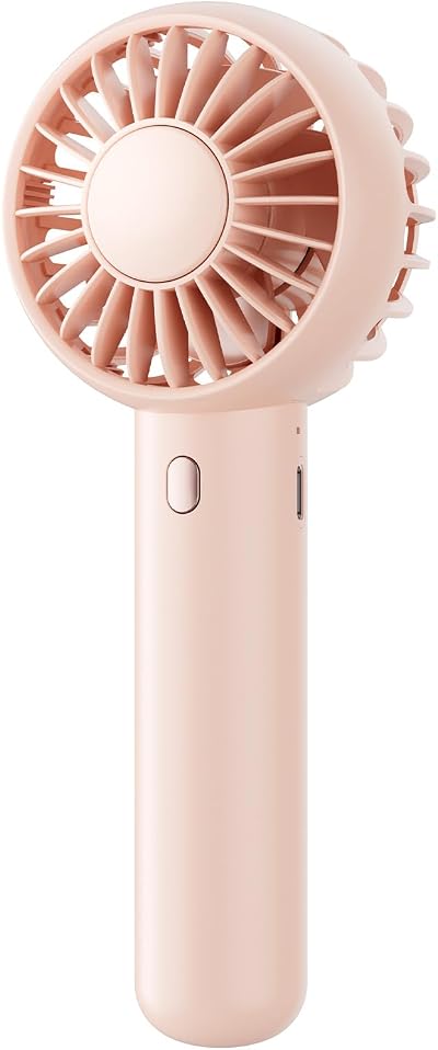 gaiatop Mini ventilateur portable, double moteur puissant avec base, design mignon, petit ventilateur portable personnel à 3 vitesses, homme, intérieur et extérieur