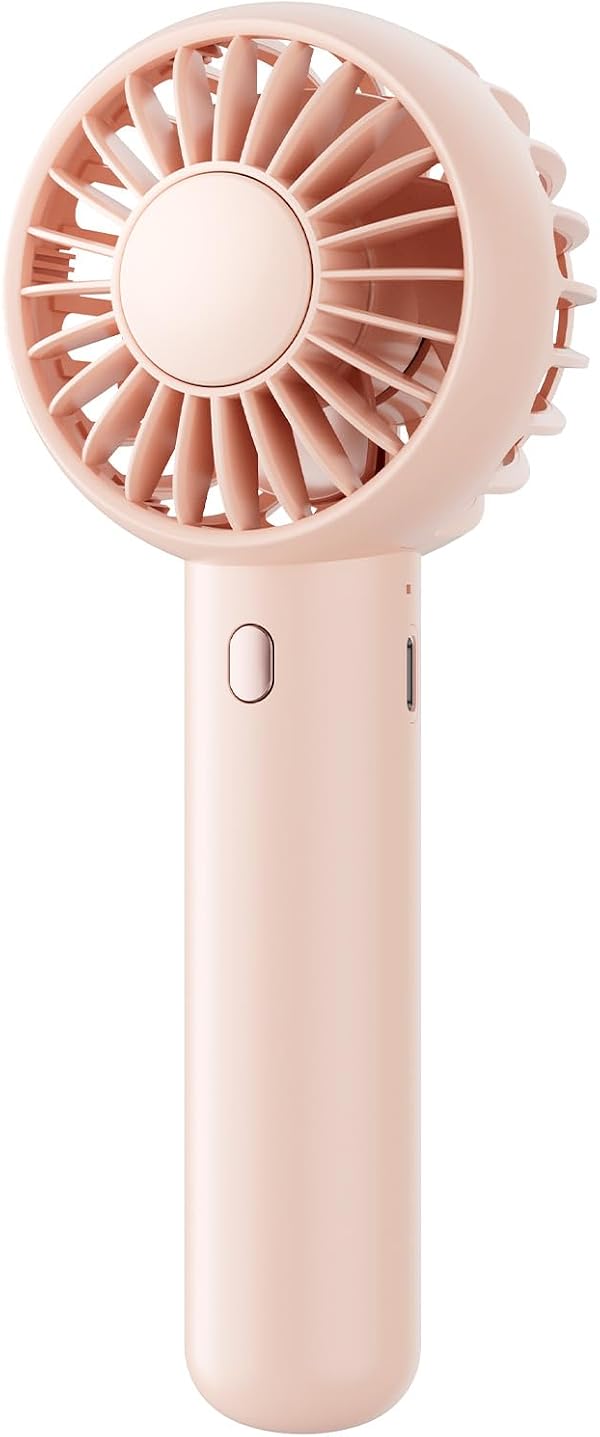 gaiatop Mini ventilateur portable, double moteur puissant avec base, design mignon, petit ventilateur portable personnel à 3 vitesses, homme, intérieur et extérieur