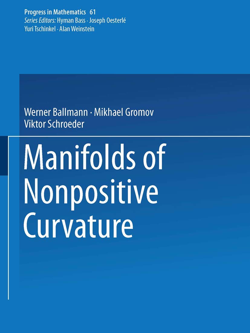 Buy Manifolds of Nonpositive Curvature: 61 (Progress in Mathematics) — BookShops.in