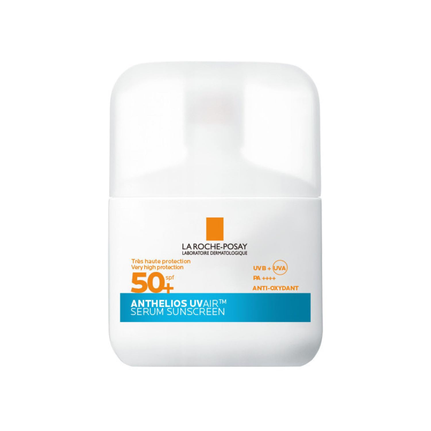 Sérum solaire invisible SPF50+ pour visage et protection UVA/UVB — LA ROCHE POSAY Anthelios UVAIR, flacon 50ml - Lot de 2