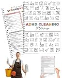 ZKUNL - Confezione da 1 planner per le pulizie domestiche, planner settimanale con lista di controllo, programma per le pulizie domestiche, organizzatore per le faccende domestiche