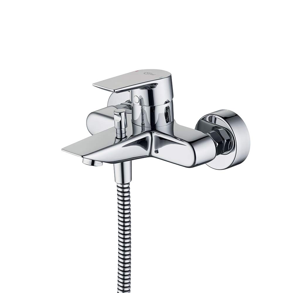 Ideal Standard Tesi Single Lever Exposed Bath Shower Mixer - Chrome Plated Metal - A6583AA