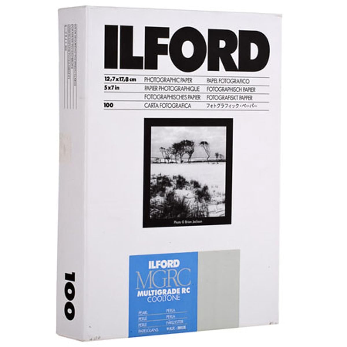 Ilford 1951987 Lot de 100 feuilles de papier photo 12,7 x 17,8 cm