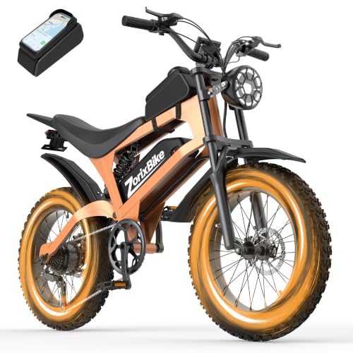 R8 Electric Bike for Adults,48V 20AH - Peak Power 1500W Brushless Motor Electric Bicycle - Max Speed 31MPH - Max 80 Miles Range - 20" x 4.0" Fat Tire Dirt EBike - UL2849 image 4