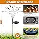 VIPNAJI Firefly Solar Gartenleuchten, 4 Stück 10 Led Glühwürmchen Solarleuchten, Solarlampen Garten IP65 Wasserdicht, 2 Leuchtenden Modi, Solarlampen für Außen Garten, für Fußweg Yard Walkway Decor