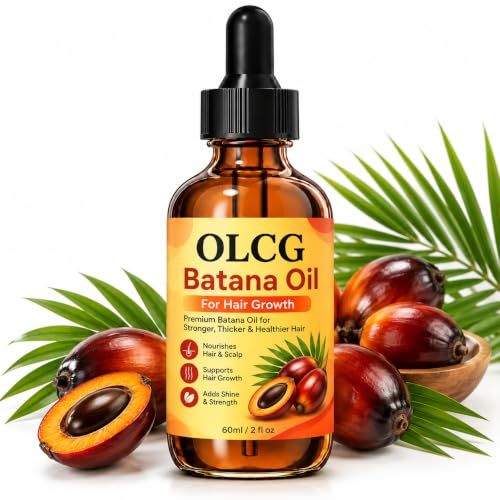 Image of OLCG Batana Oil for Hair & Scalp Care, Batana Hair Oil for Nourishment, Shine & Strength, Lightweight Hair Care Oil with Easy Dropper Application, Daily Hair Care Routine, 60ml PACK OF 1