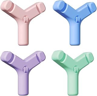 Chewies for Invisalign, 4 Pack Y-Shaped Handheld Aligner Chewies for Invisalign Aligners and Retainers (4 Colors)