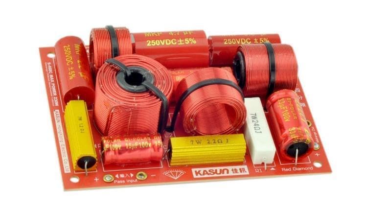 1pcs 180W 3 Way Speaker Frequency Divider Audio Crossover Filter S-468C