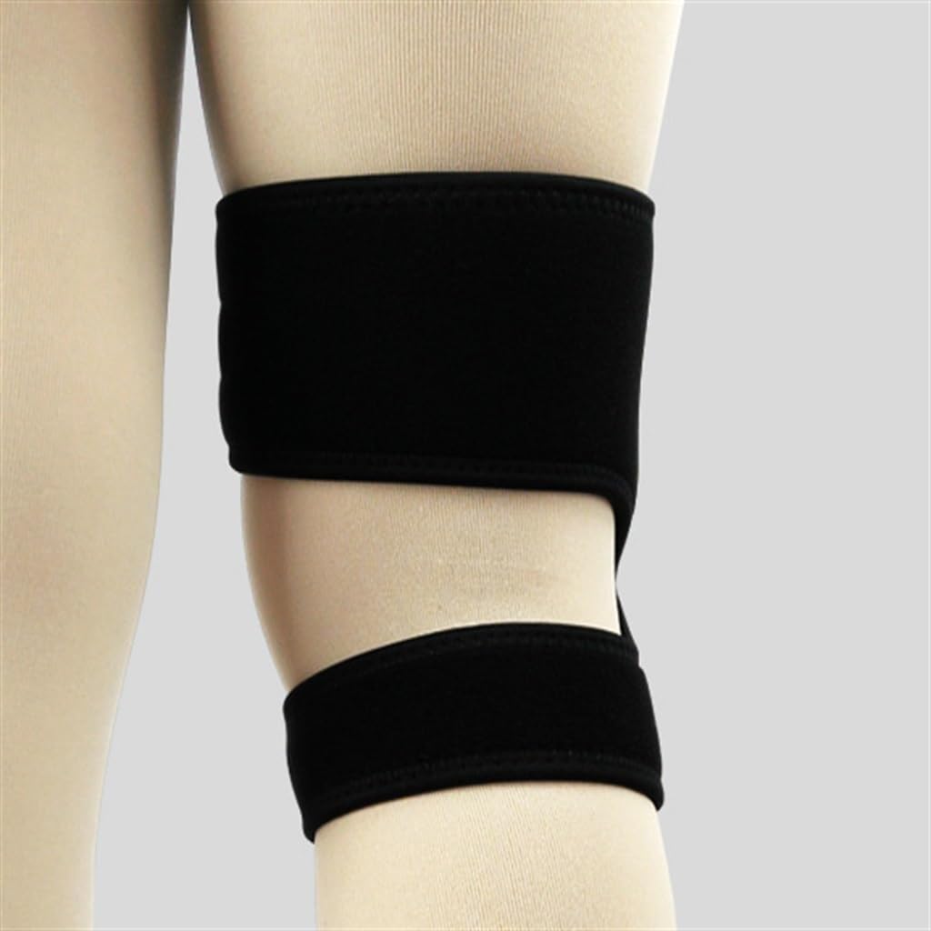 JFDBGU Rodillera de Soporte de Tela Ok de Neopreno, Rodillera autoajustable for Deportes de Pelota de Baloncesto(Large)