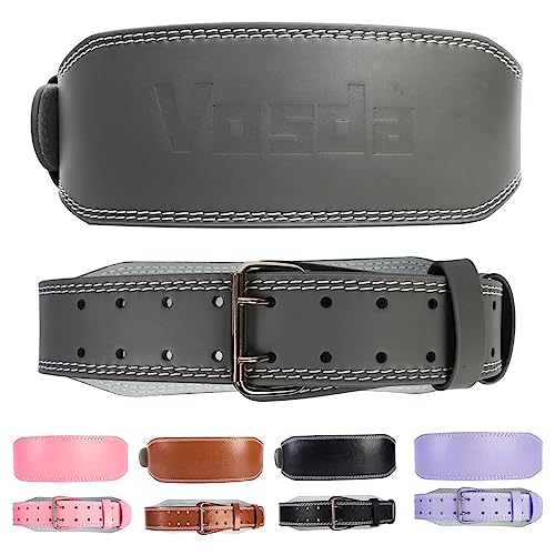 Weight Lifting Belt for Bodybuilding, Powerlifting, Cross Training Dip Lifting Belt - 4 Inch Wide Weightlifting with Metal Buckle - Adjustable Olympic Lifting Deadlift Training Belt