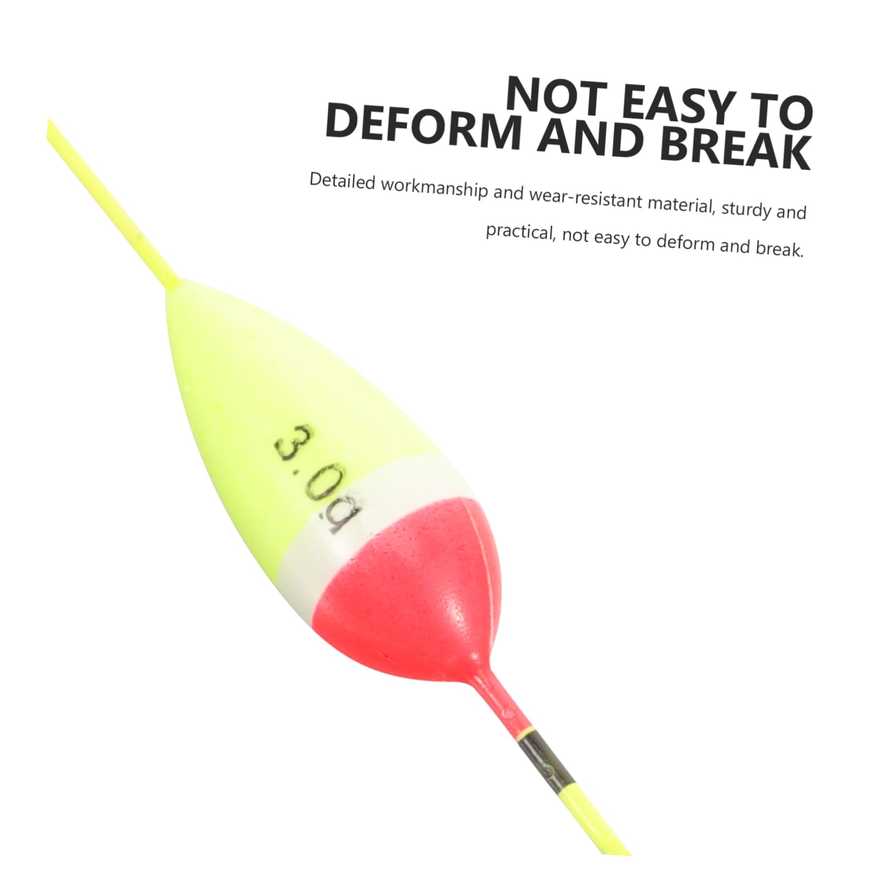 SUPVOX Pôle Kit De Leurre De Pêche pour La Pêche Canne À Pêche Flottante Trousse Flotteur De Pêche Flotteurs De Canne À Pêche Engrenage Acier Inoxydable Yellow