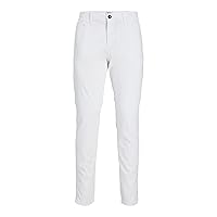 JACK & JONES Jpstmarco Jjbowie Noos Pantaloni per Uomo, Bianco