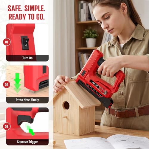 POPULO 4-in-1 Cordless Electric Staple Gun