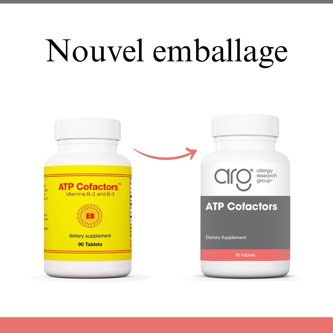 Optimox, ATP Cofactors, avec Riboflavine (B2) et Niacine (B3), Hautement Dosé, 90 Comprimés végétaliens, Végétarien, Sans Gluten, Sans Soja, Sans OGM
