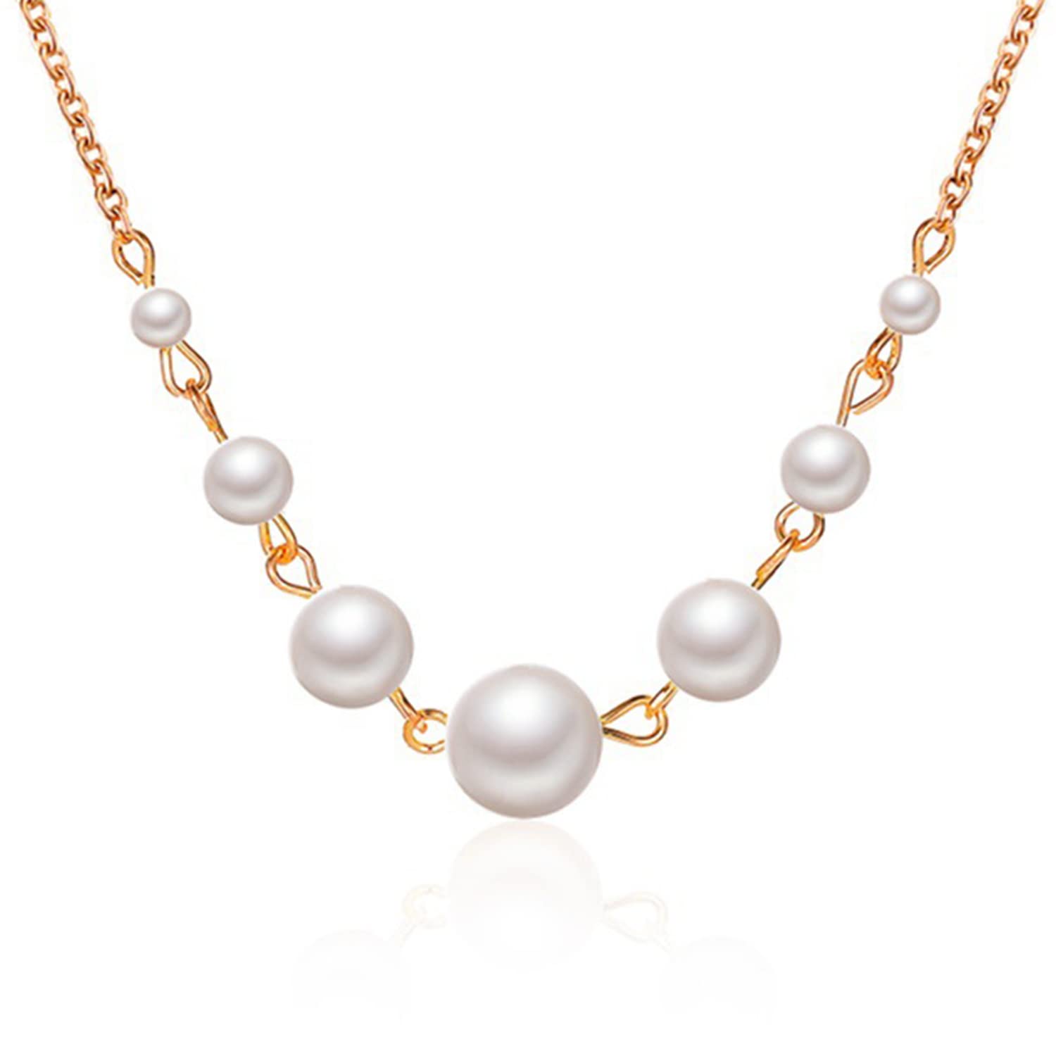 Peora Gold Plated Beads Studded Chain Necklace Stylish Fashion Casual Jewellery for Women & Girls (PX9N67) (B0C1CKTCT6) Amazon Price History, Amazon Price Tracker