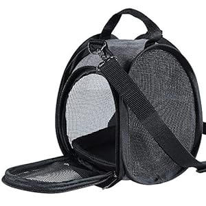 Petsfit Hamster Carrier Small Animal Bag for Sugar Glider,Hedgehog,Tortoise,Teacup Dogs,Baby Guinea Pig – Lightweigh Carriers with Shoulder Strap,Breathable Mesh Window,Removable Mat,Side Pockets