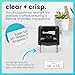 ExcelMark Custom Rubber Stamp – Clean & Easy Stamping – Personalized Self-Inking Stamp (Small)