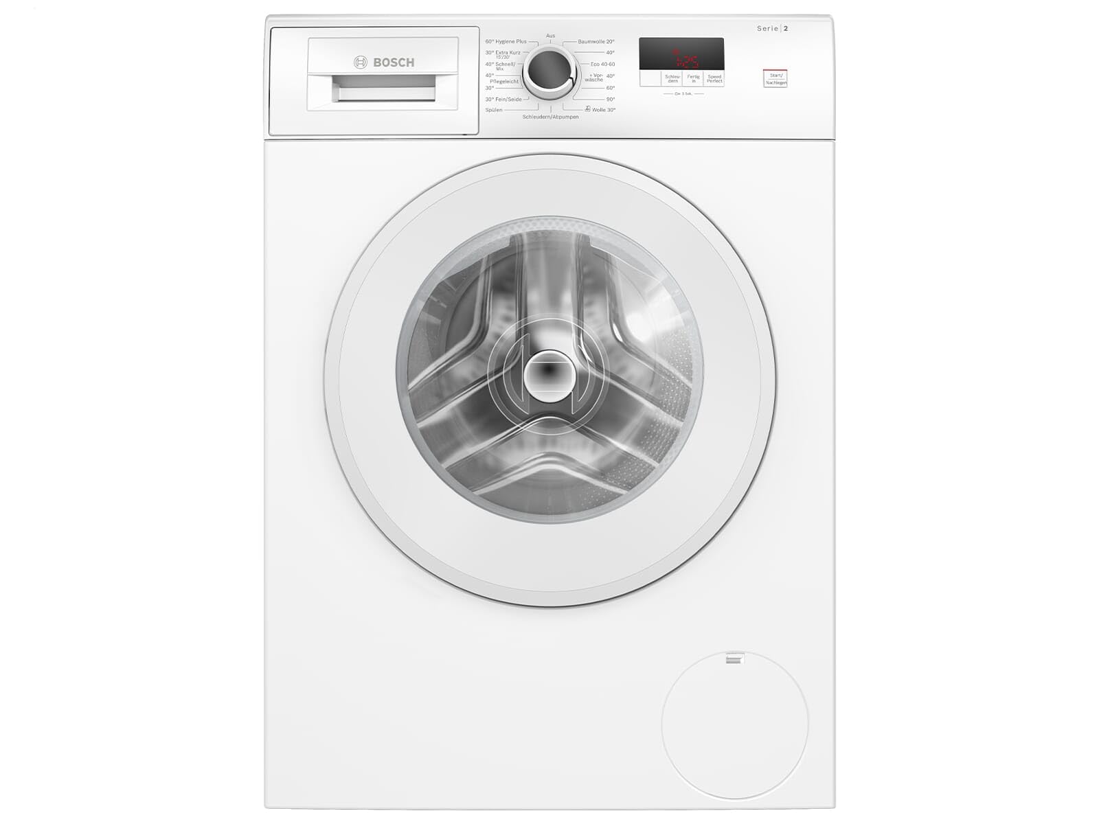 Bosch WGE02420 Serie 2 Lavadora de carga frontal, 7 kg, 1400 rpm, SpeedPerfect, máximo ahorro de energÃa y agua, función de reposición, especialmente higiénica, AquaStop