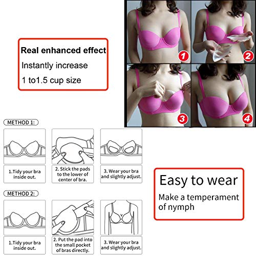 Waterproof Silicone Chicken Cutlets Bra Inserts - Soft Push Up Enhancer Pads for Summer Swimsuits & Bikini - Thumbnail 6
