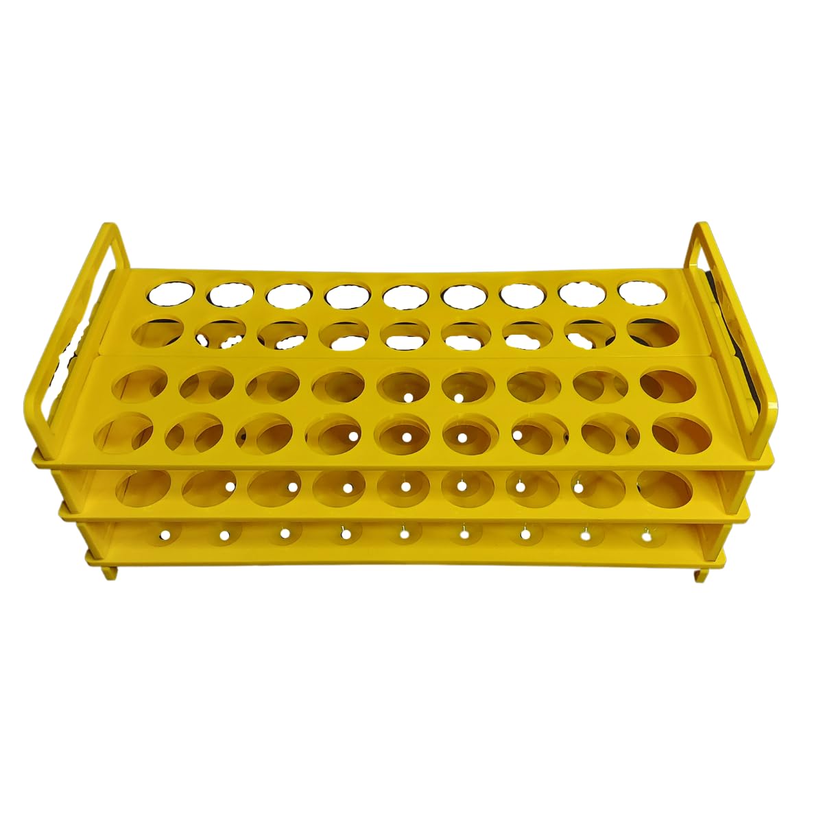 Test tube stand 3 TIER 25 mm X 36 Holes Polypropylene made Pack of 1 for chem Lab-image-14