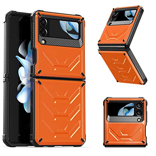 Coque Samsung Z Flip 4 orange antichoc fine en TPU PC