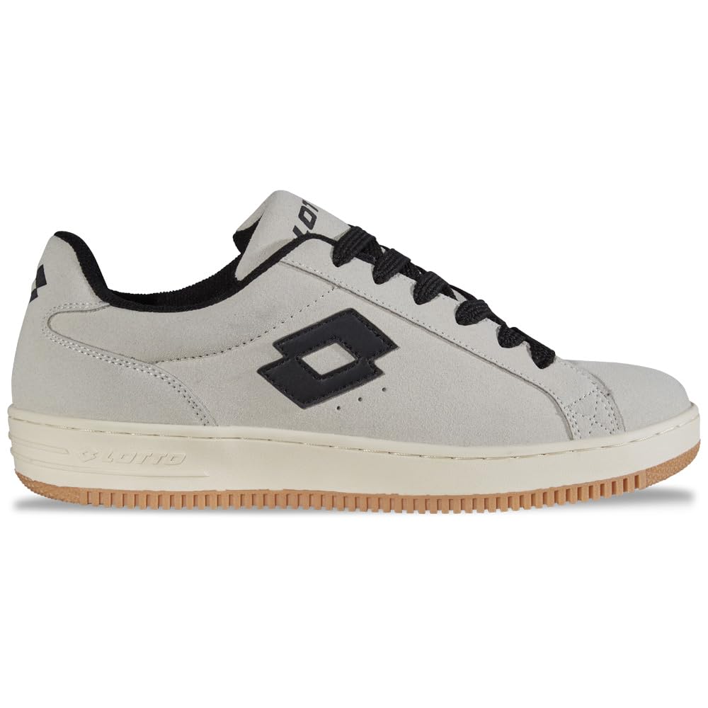Lotto Yarin Unisex Trainers, Stone/Black, 46 EU, Stone Black, 12 UK