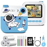 Camara Fotos Infantil Instantanea, GREENKINDER Camara Fotos Infantil, 2.4' HD...